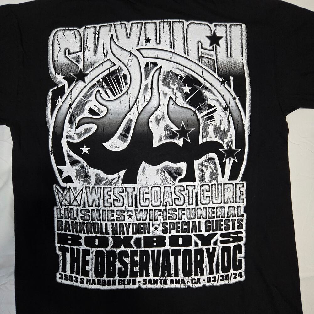 Lost Hills West Coast Cure Tour Skulls Tee Large RARE - Picture 6 of 11